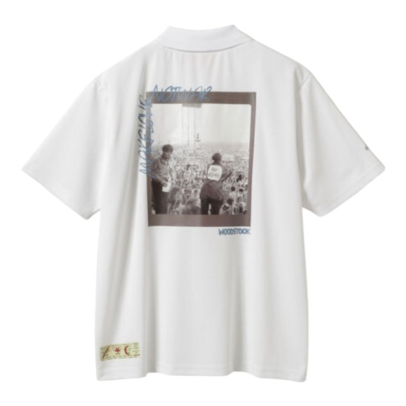 Beams Golf Woodstock Collab Polo in White NWT - Picture 5 of 9